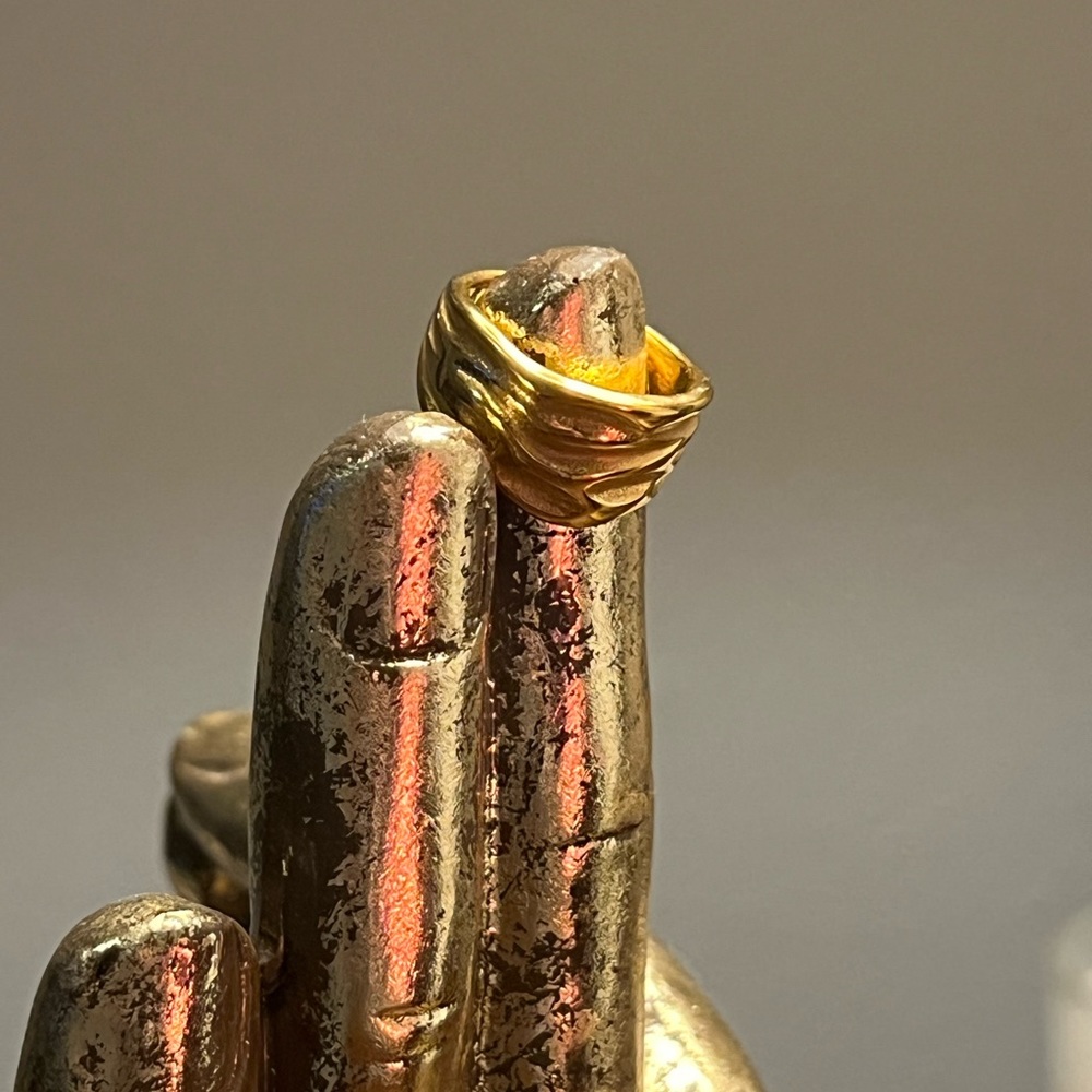 Gold plated ring